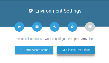 Classic Text Editor Selected
