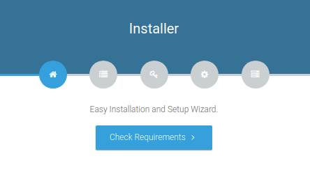 Installation Welcome Screen