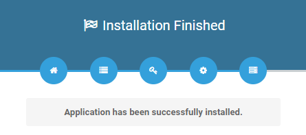 Installation Finished