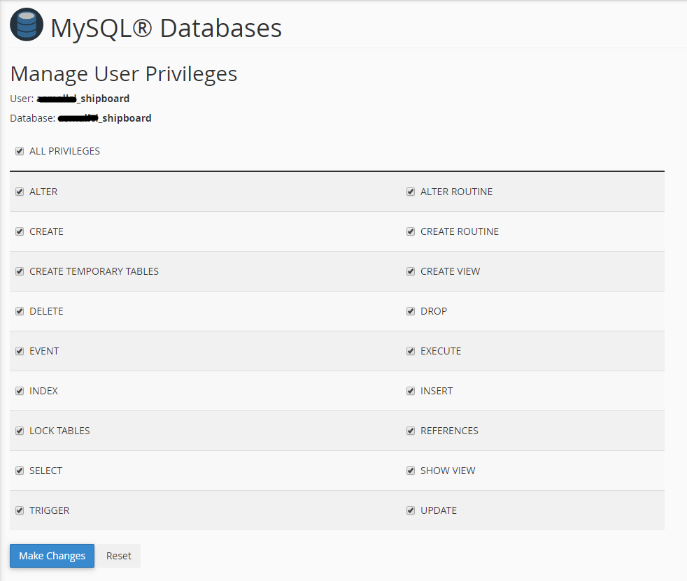 Manage User Privileges