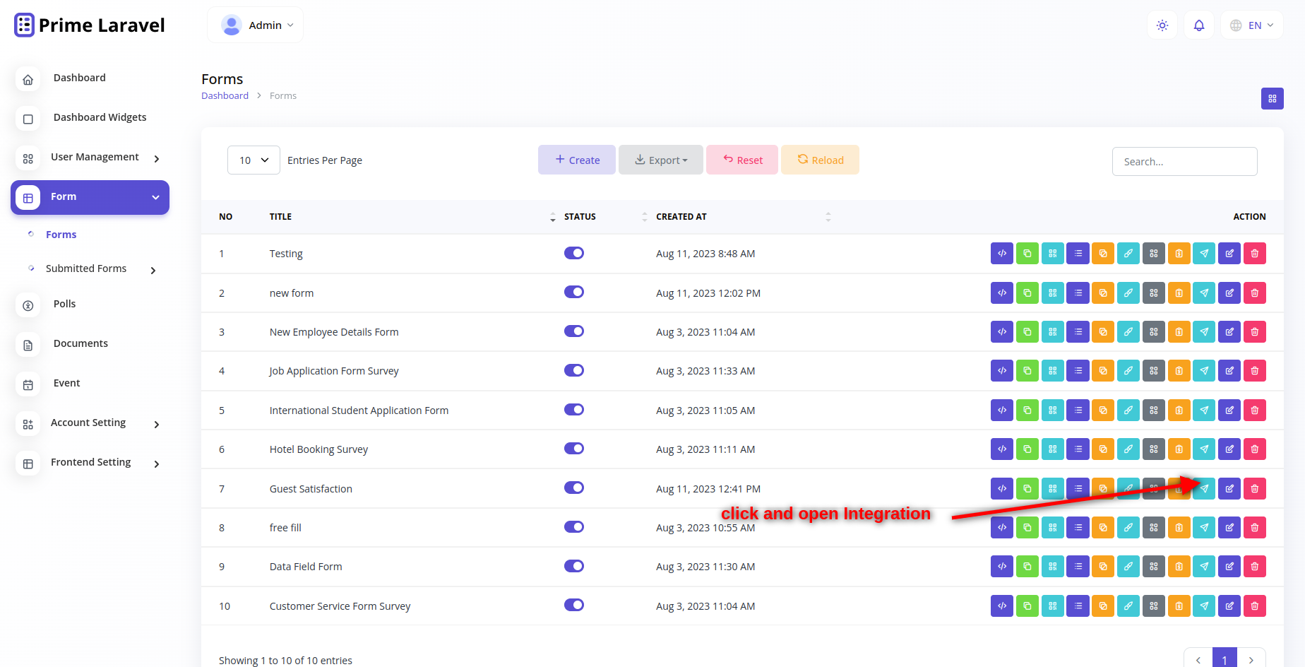 Documentation | Prime Laravel Form Builder