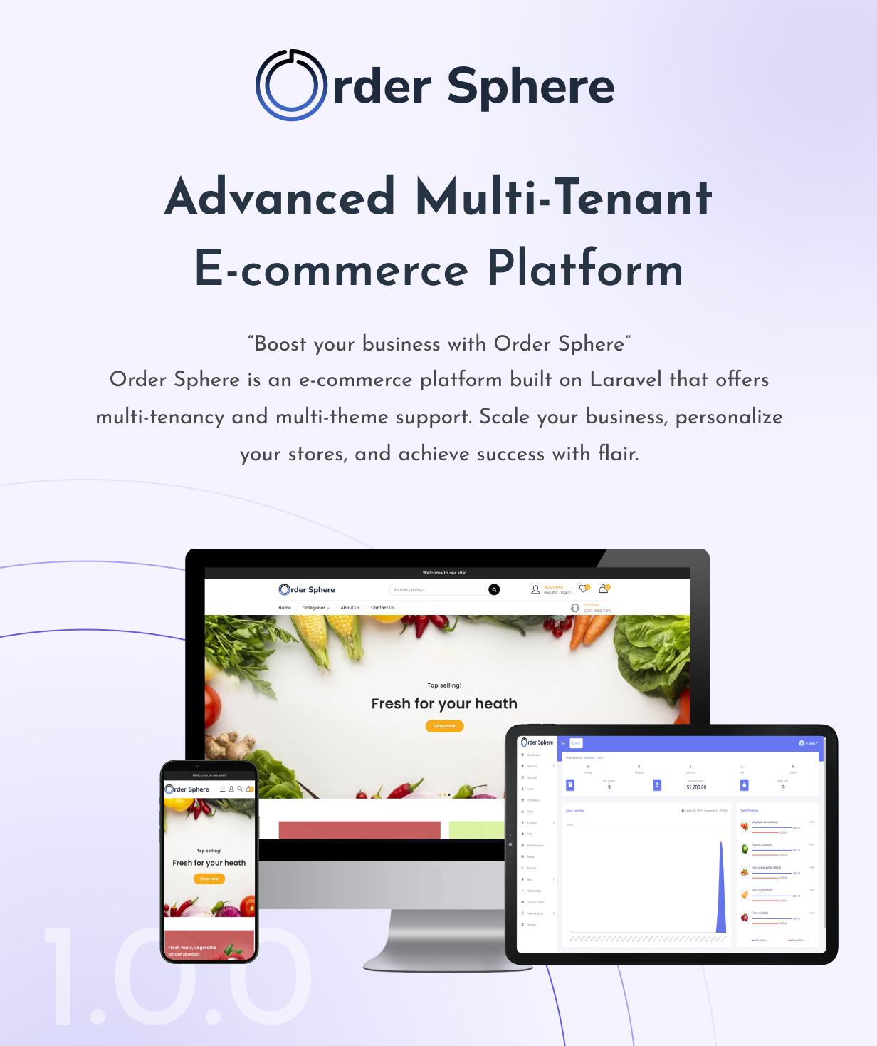 Order Sphere Multi-Tenant E-commerce Platform - 1