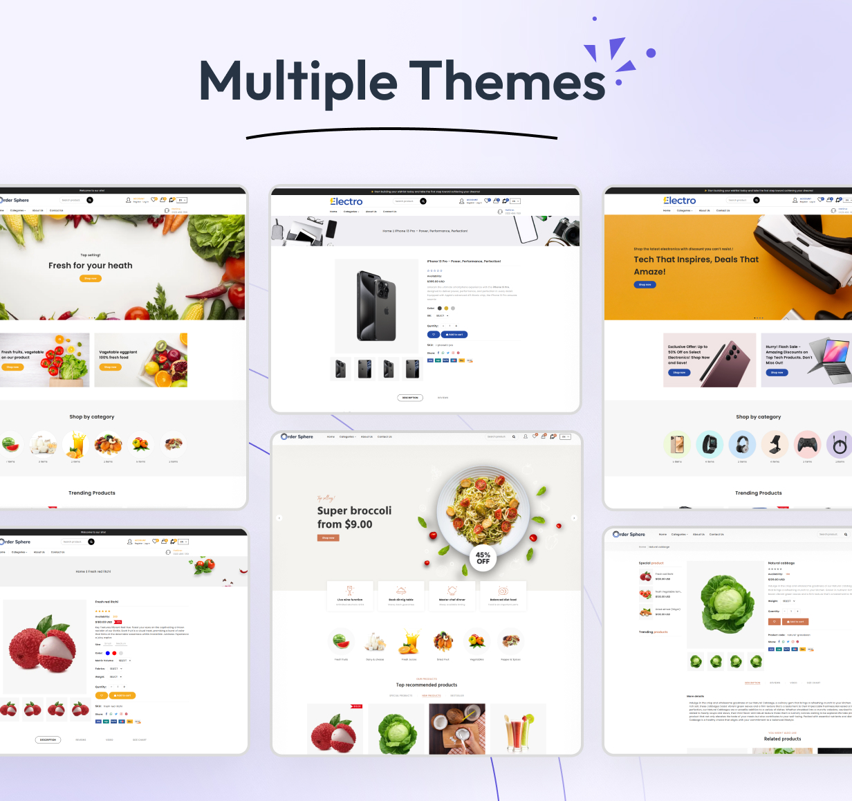 Order Sphere SaaS - eCommerce Store with Multi Tenancy and Multi theme - 1