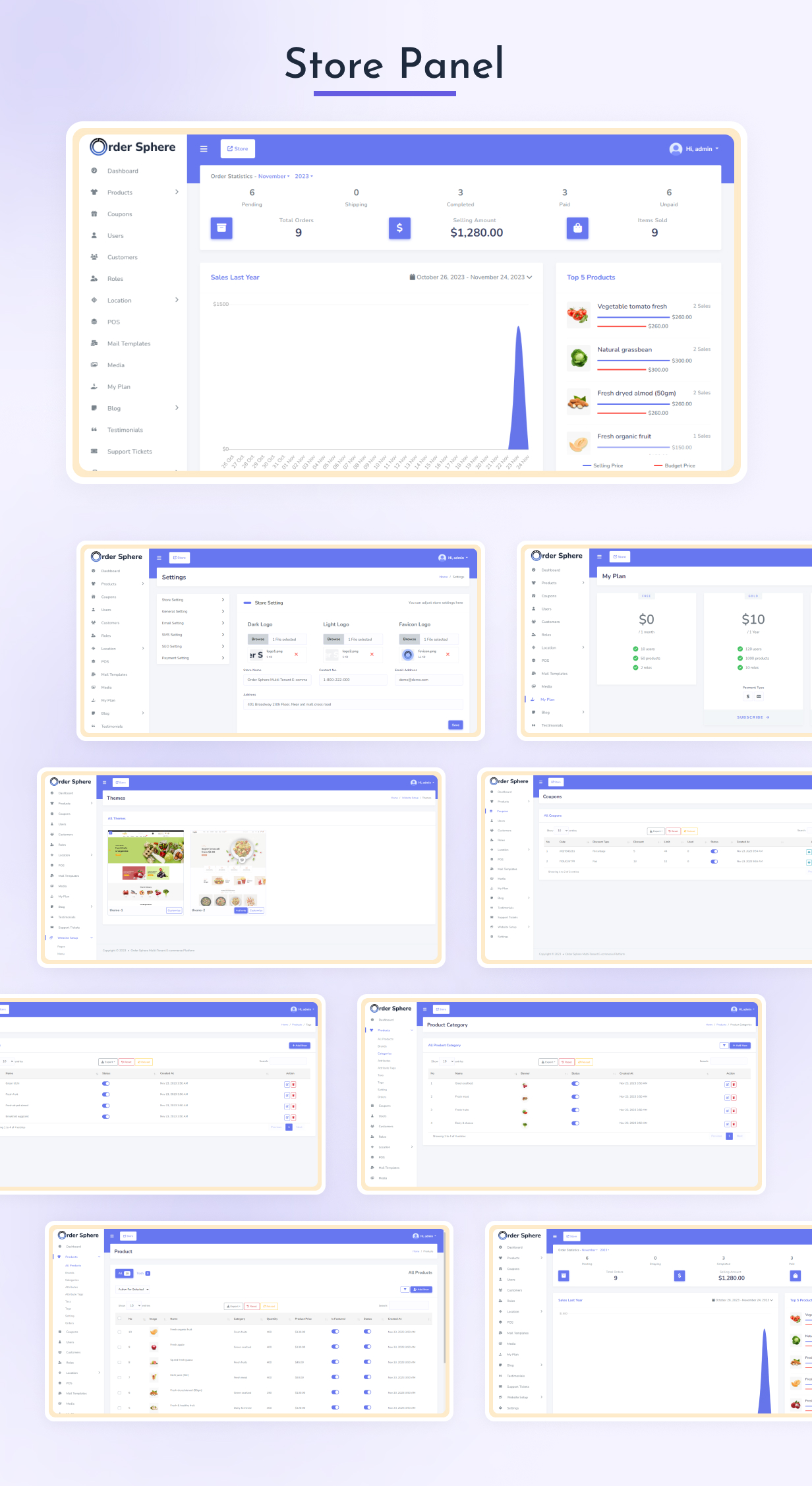 Order Sphere Multi-Tenant E-commerce Platform - 5